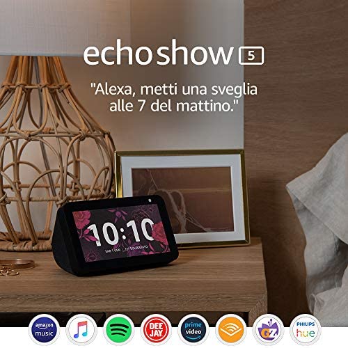 Echo Show 5 – Schermo compatto e intelligente con Alexa, Nero