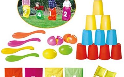 Knorrtoys 56000 – Set Festa per Bambini, Sacchi per Saltare Numerati ed…