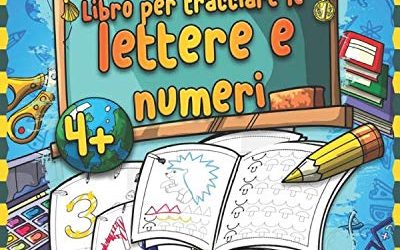 Libro per tracciare le lettere e numeri: Prescolastica bambini e Libri per…