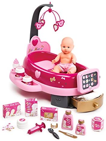 Smoby- Nursery Elettronica con Bambola, Multicolore, 220317 Smoby- Nursery Elettronica con Bambola, Multicolore, 220317