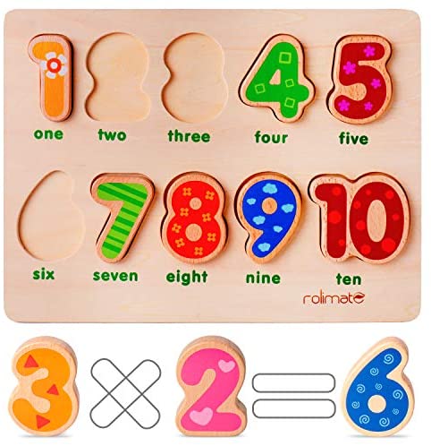 rolimate Puzzle di Legno Jigsaw Puzzle 10 Numeri Puzzle, Puzzle rolimate Puzzle di Legno Jigsaw Puzzle 10 Numeri Puzzle, Puzzle di...