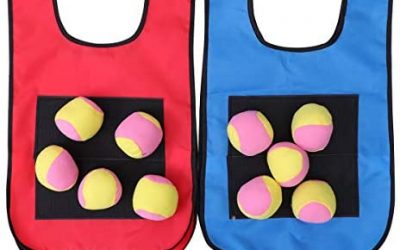 NUOBESTY 12pcs Dodgeball Tag appiccicoso gilet gioco di lancio all’aperto…