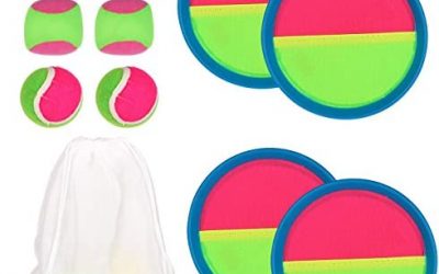 Neoprene Catturare Appiccicoso Palla , 4 Pagaie e 6 Palle Velcro Palla Set…