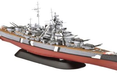 Revell- Battleship Bismarck Modello, Scala 1:700, Multicolore, 05098