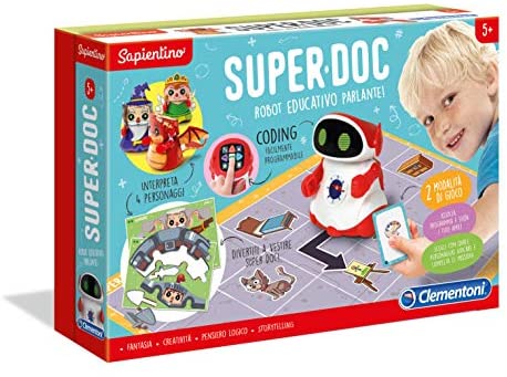 Clementoni- Sapientino-SuperDoc, Robot educativo per Bambini (Versione… Clementoni- Sapientino-SuperDoc, Robot educativo per Bambini (Versione...