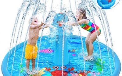 VATOS Tappetino Gioco d’Acqua per Bambini, Spray Spruzzi Giocattoli…