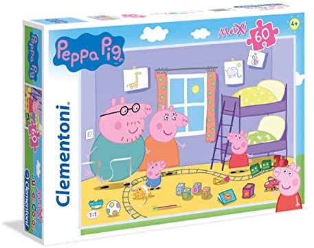 Clementoni Peppa Pig Supercolor Puzzle Maxi, 60 Pezzi, 26438