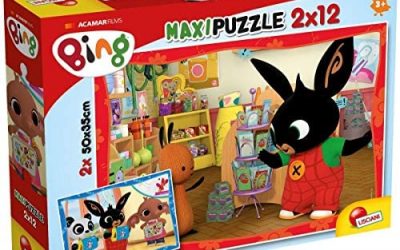 Lisciani Giochi-A Scuola Puzzle, 2×12 Pezzi, Multicolore, 81233