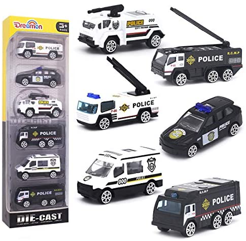 Mini Auto della Polizia Modelli Costruzione Veicoli Giocattolo per Bambini...