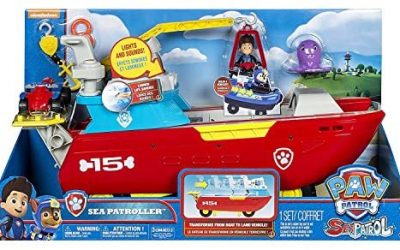 PAW Patrol Veicolo Sea Patroller, con Luci, Suoni e Trasformazioni, dai 3…