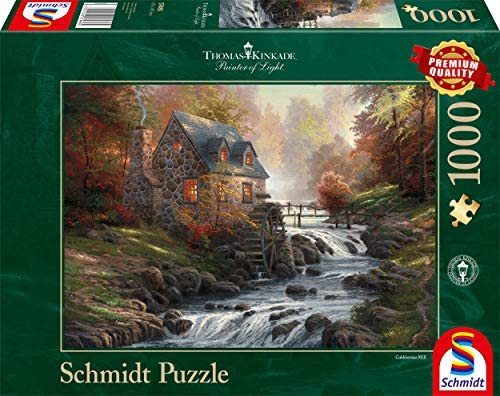 Schmidt Spiele Thomas Kinkade "Il vecchio mulino"- Puzzle da 1.000 pezzi