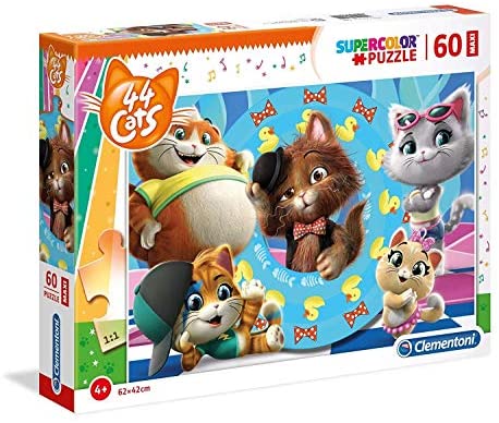 Clementoni- Supercolor Puzzle-44 Gatti-60 Maxi Pezzi, Multicolore, 26441 Clementoni- Supercolor Puzzle-44 Gatti-60 Maxi Pezzi, Multicolore, 26441