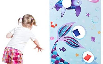Giochi di Lancio di Sirena con 3 Sacchi di Fagioli in Nylon – Blu Oceano…