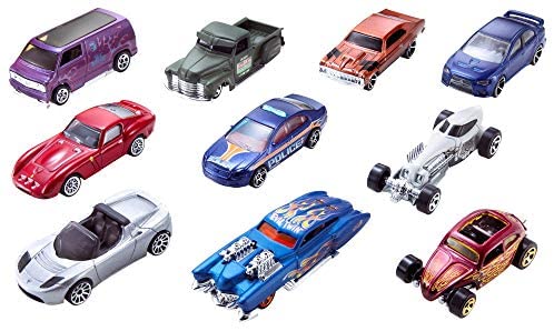 Hot Wheels Set Macchinine da 10 Veicoli in Scala 1:64, con Decorazioni...