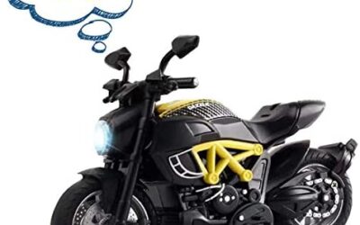 AlLCELE – Auto da moto con suono e luce, giocattolo per bambini per 3 anni,…
