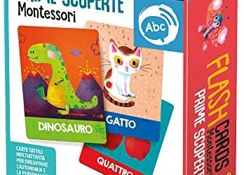 headu- Flashcards Montessori Prime Scoperte Giochi Educativi, IT23097