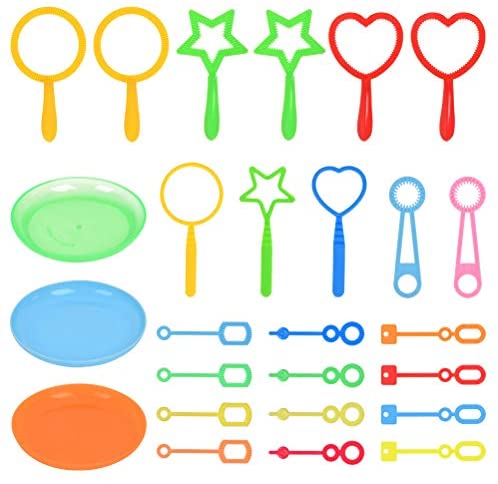 CENBEN 26pcs Kids Soap Bubble Kit Kids Soap Bubble Sticks Bolle di Sapone...