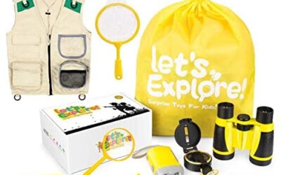 Binocolo per bambini, per attività all’aria aperta, con bussola, lente…