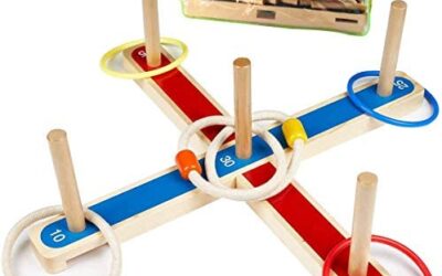 Quoits Gioco Lancio Anelli, UlifeME Giochi di Ring Toss per Bambini e…