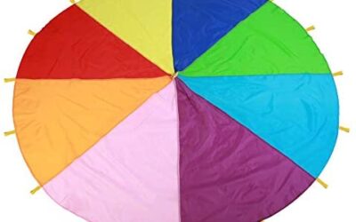 Arcobaleno paracadute giocattolo per bambini cintura paracadute 16 maniglie…