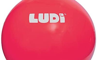 Pallone per saltare XXL Rosso | Ludi | Maniglia anatomica – Pallone…
