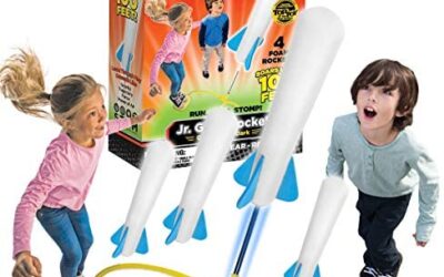 Stomp Rocket L’originale Jr. Glow Rocket | 4 razzi in schiuma e trampolino…