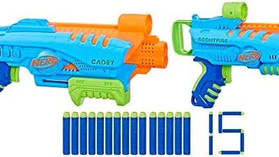 Nerf Elite Jr – Set Ultimate Starter, 2 blaster in gommapiuma facili da…