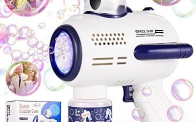Pistola a Bolle per Bambini, LED Macchina Automatica per Bolle di Sapone…