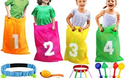 SelfTek Giochi all’aperto per bambini, sacco di patate da corsa, gioco di…